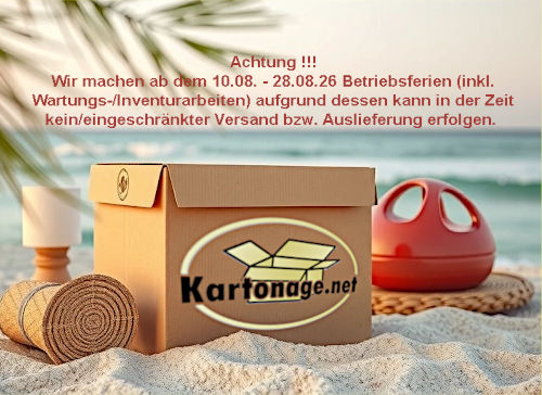 Kartonage.net im Urlaub