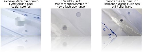 Luftpolstertaschen Verschluss Verschluss von Versandtaschen