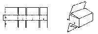 10 Kartons - Karton 795 x 100 x 100mm 2-wellig