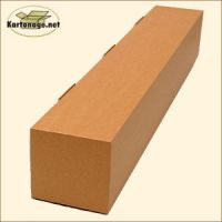 400 Faltschachteln - Karton 750 x 75 x 75mm einwellig